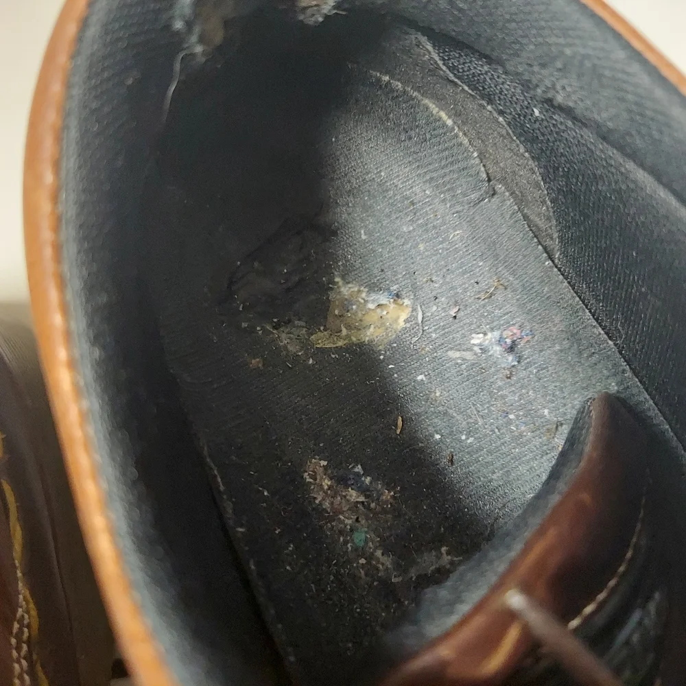 Vintage Dr. Martens Chunky 9764 Oxford Brown Leather Shoes Men's Size 6 Doc - Picture 6 of 14